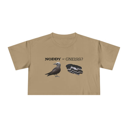 "Noddy or Gneiss?" Women's Crop Tee