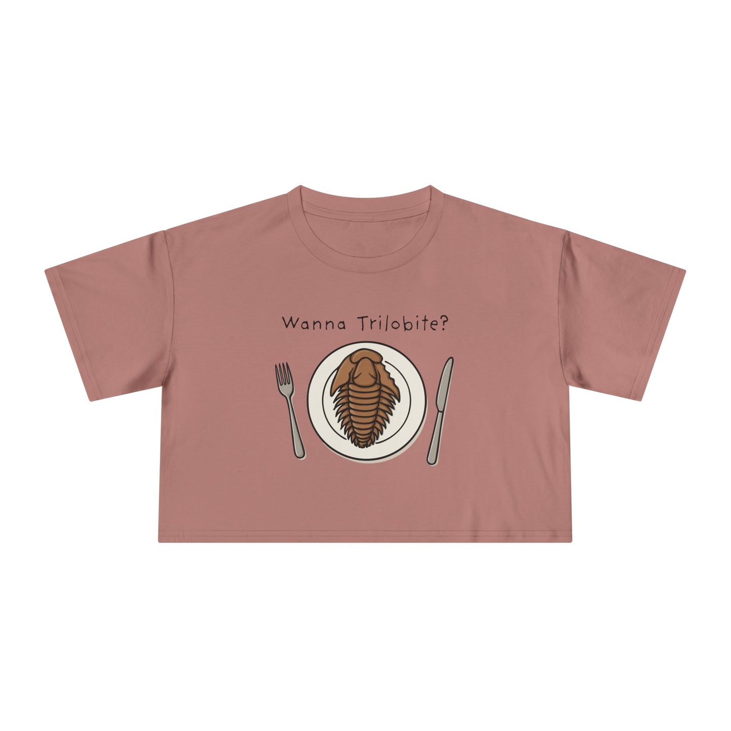 “Wanna Trilobite?” Women's Crop Tee