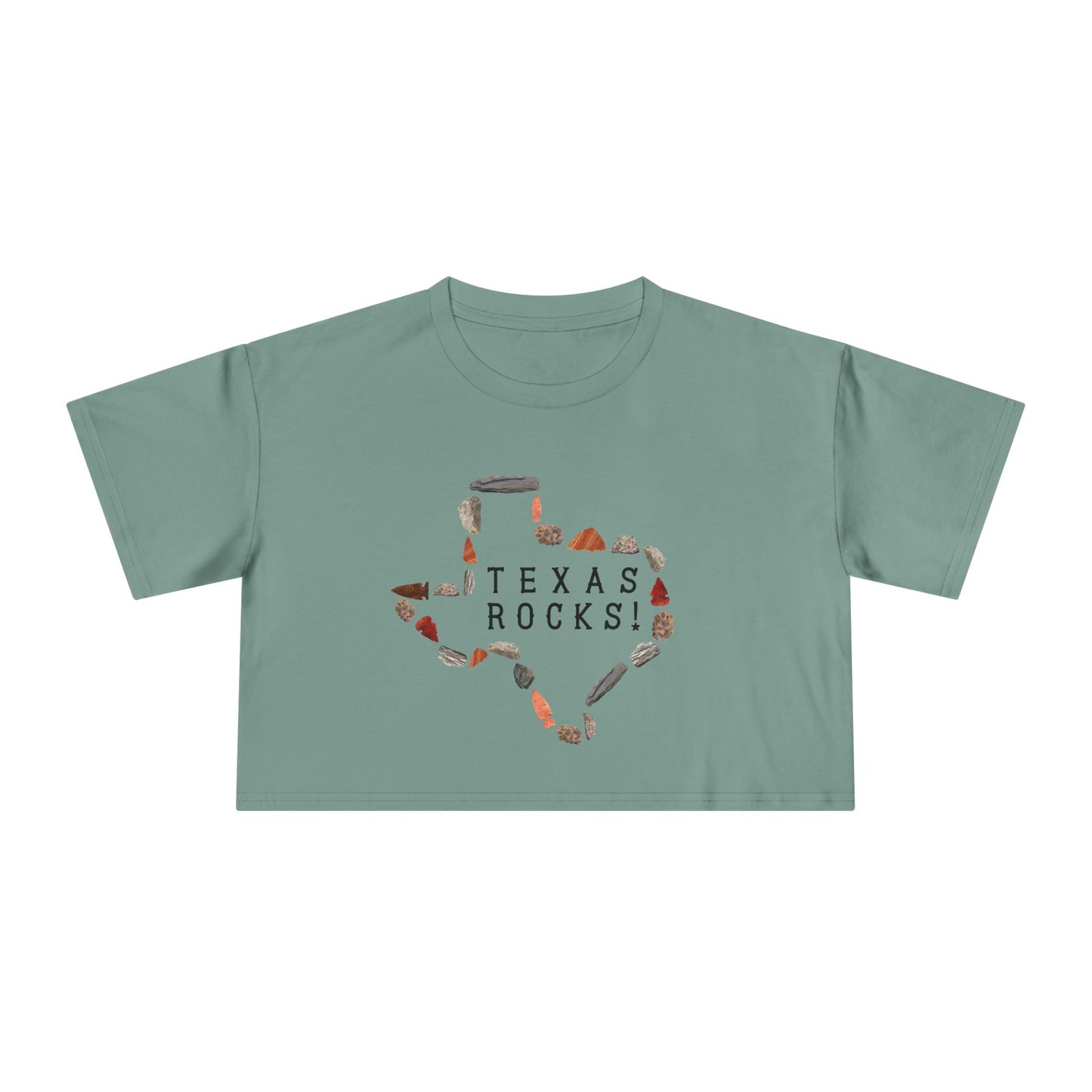 "Texas Rocks!" Women's Crop Tee