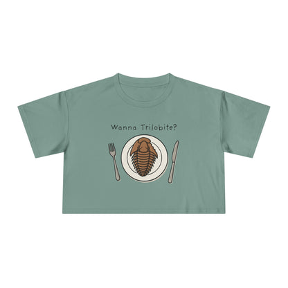 “Wanna Trilobite?” Women's Crop Tee