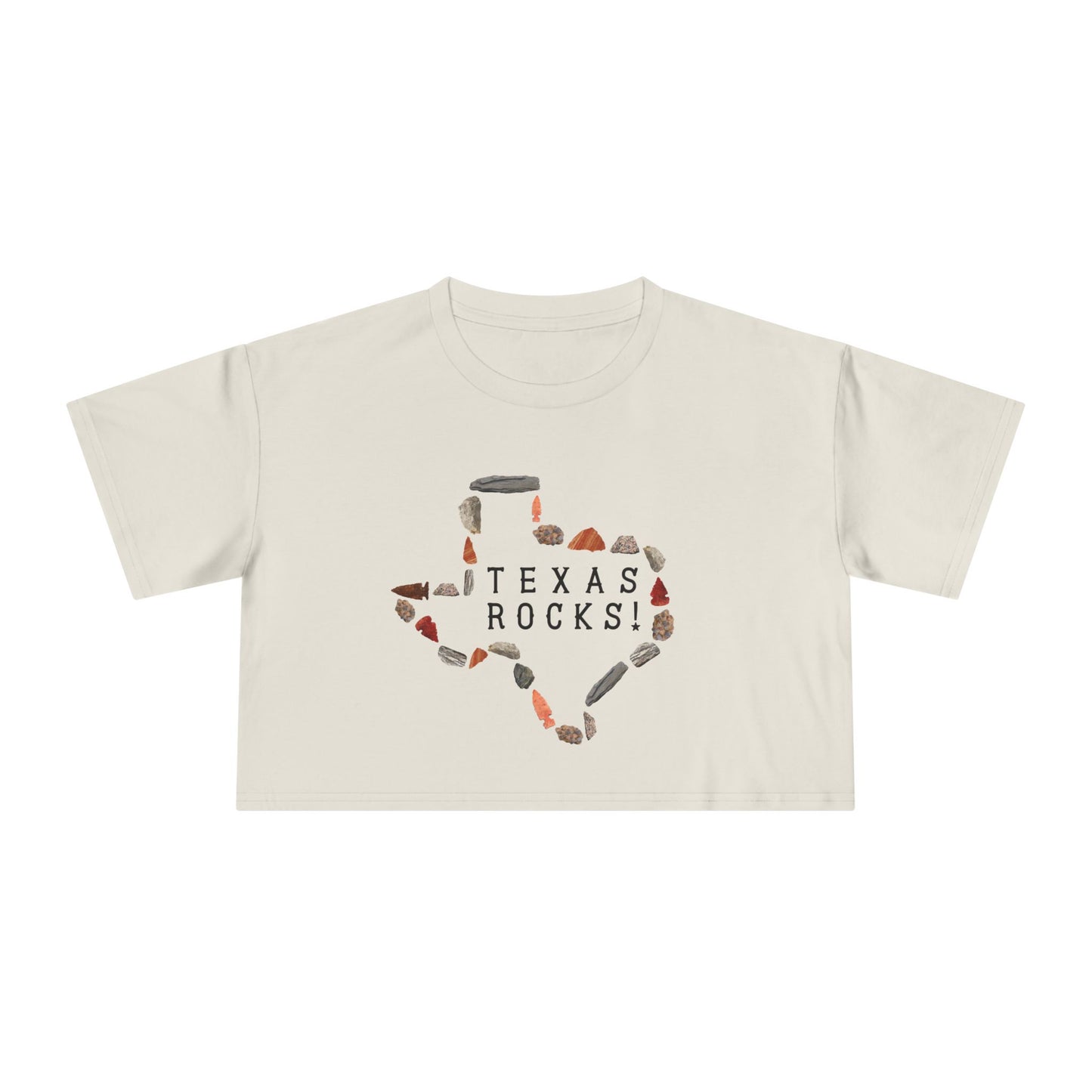 "Texas Rocks!" Women's Crop Tee