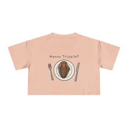 “Wanna Trilobite?” Women's Crop Tee