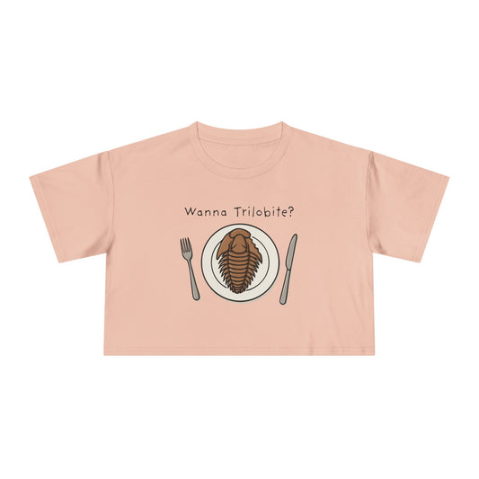 “Wanna Trilobite?” Women's Crop Tee