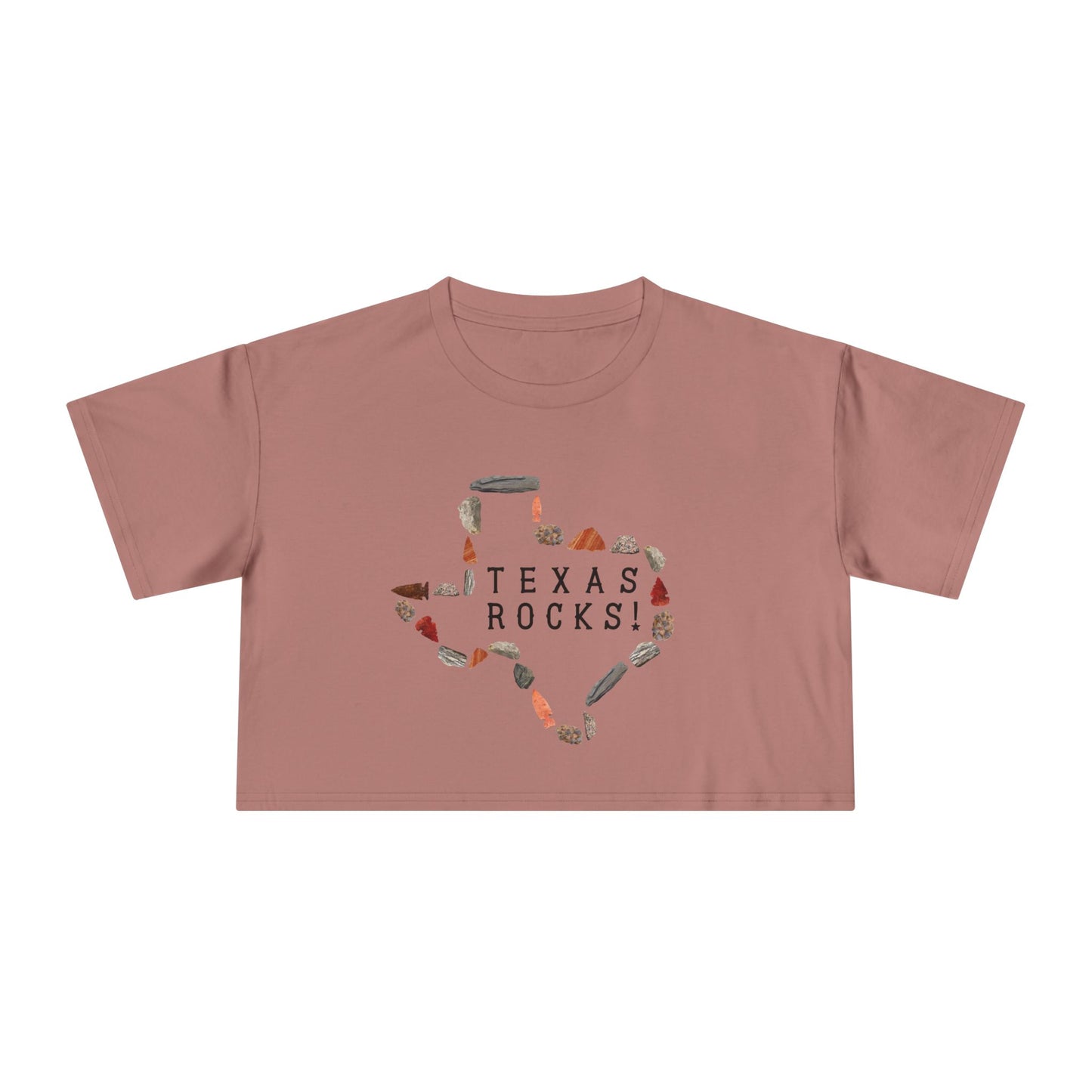 "Texas Rocks!" Women's Crop Tee