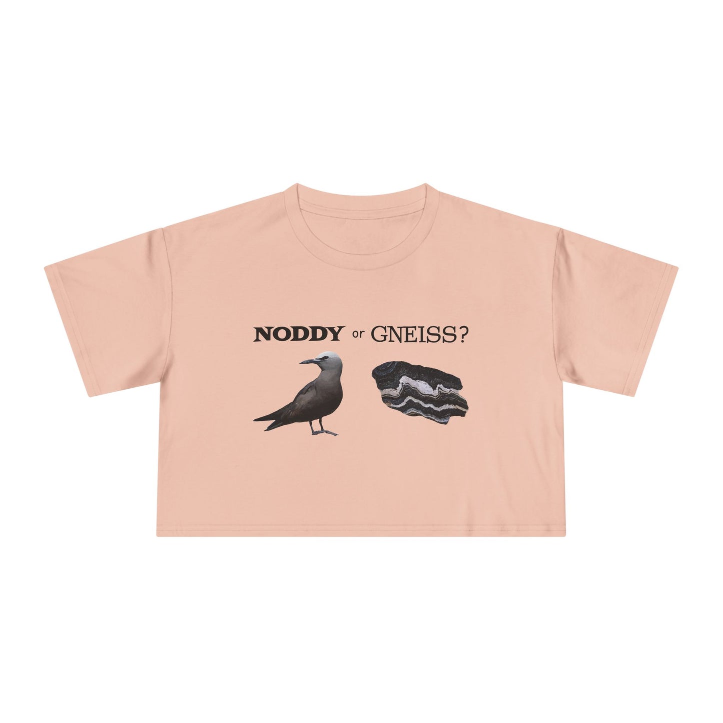 "Noddy or Gneiss?" Women's Crop Tee