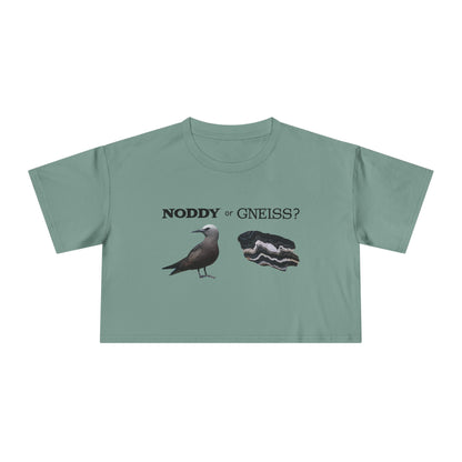 "Noddy or Gneiss?" Women's Crop Tee