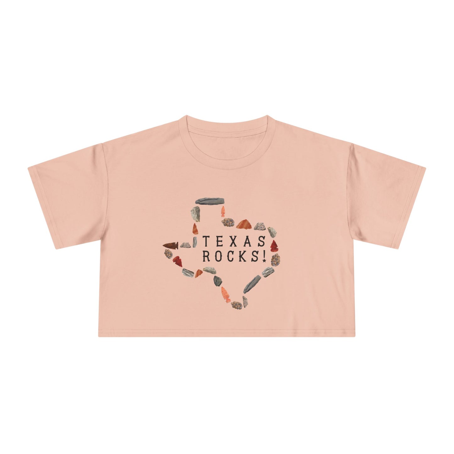"Texas Rocks!" Women's Crop Tee