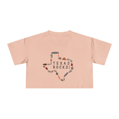 "Texas Rocks!" Women's Crop Tee