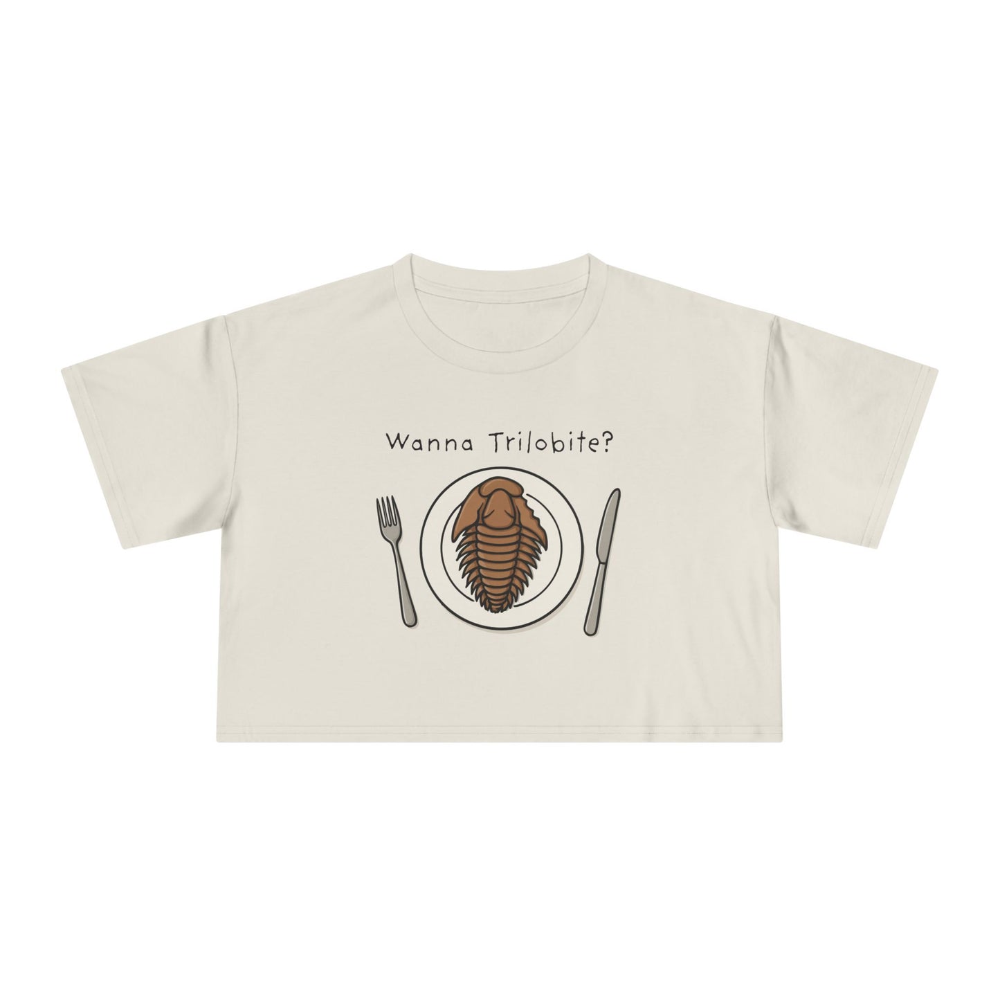 “Wanna Trilobite?” Women's Crop Tee