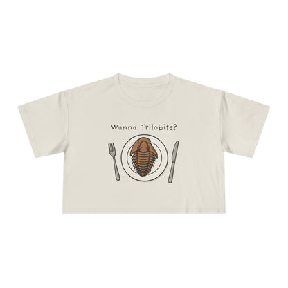 “Wanna Trilobite?” Women's Crop Tee