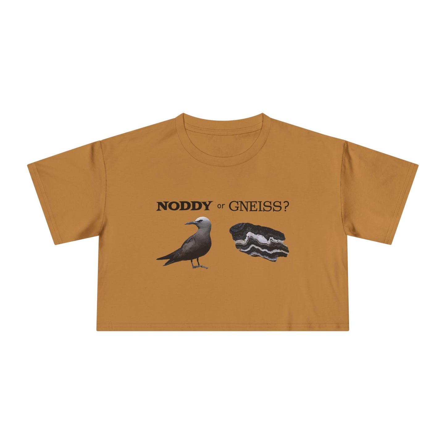 "Noddy or Gneiss?" Women's Crop Tee